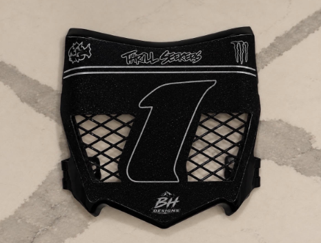 Black vented plate
